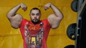man with synthol arms