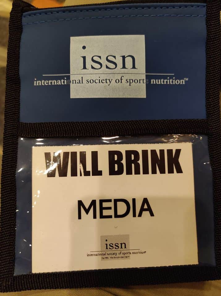 Will's press credentials from the ISSN conference