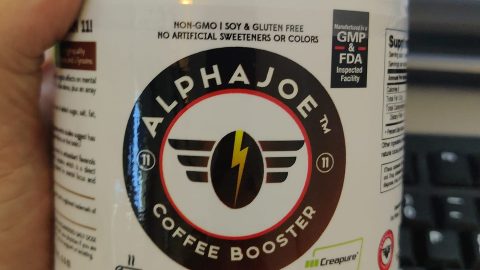 photo of can of alpha joe coffee booster