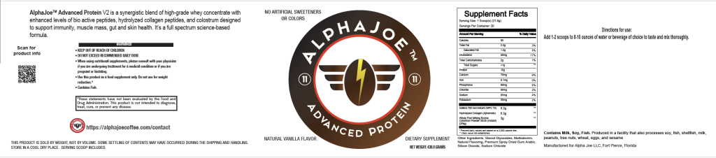 whey protein label