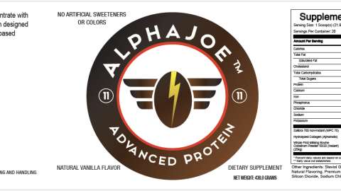 whey protein label