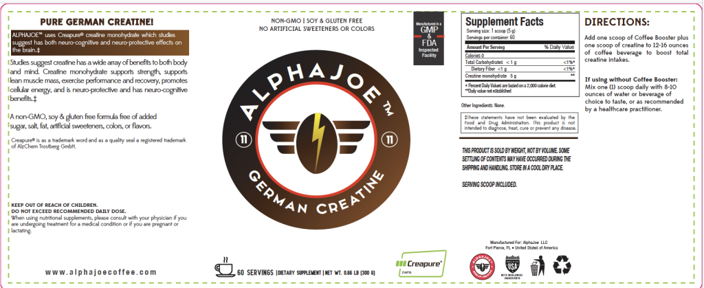Creatine label