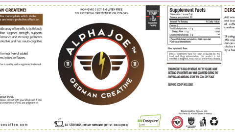 Alpha Joe Creapure Creatine!