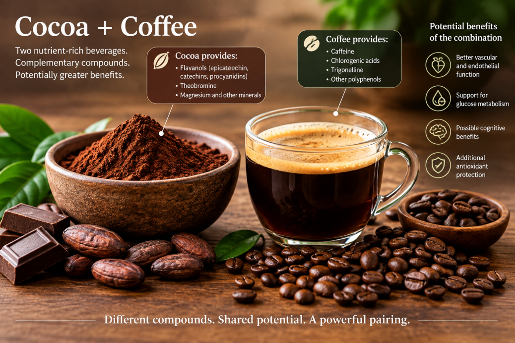 Cocoa and coffee image